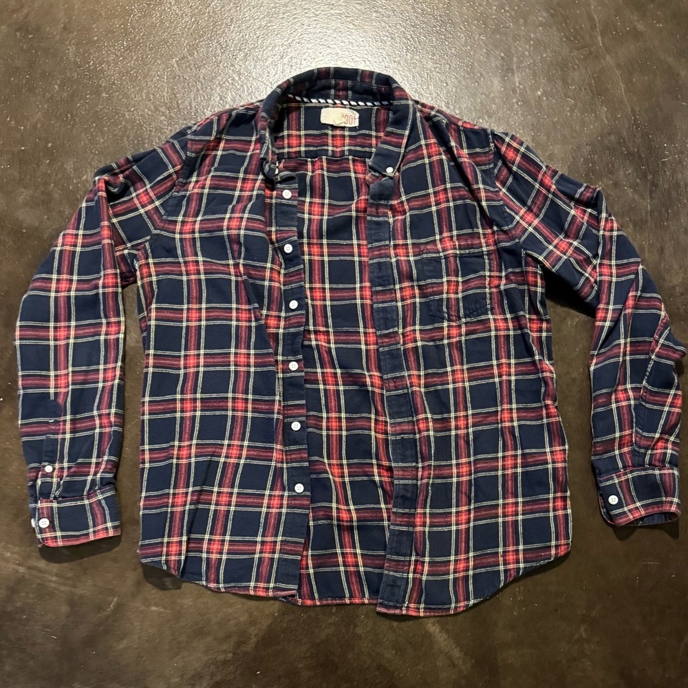 1901 Nordstrom Mens Soft Thin Flannel Button Down Shirt Size Large